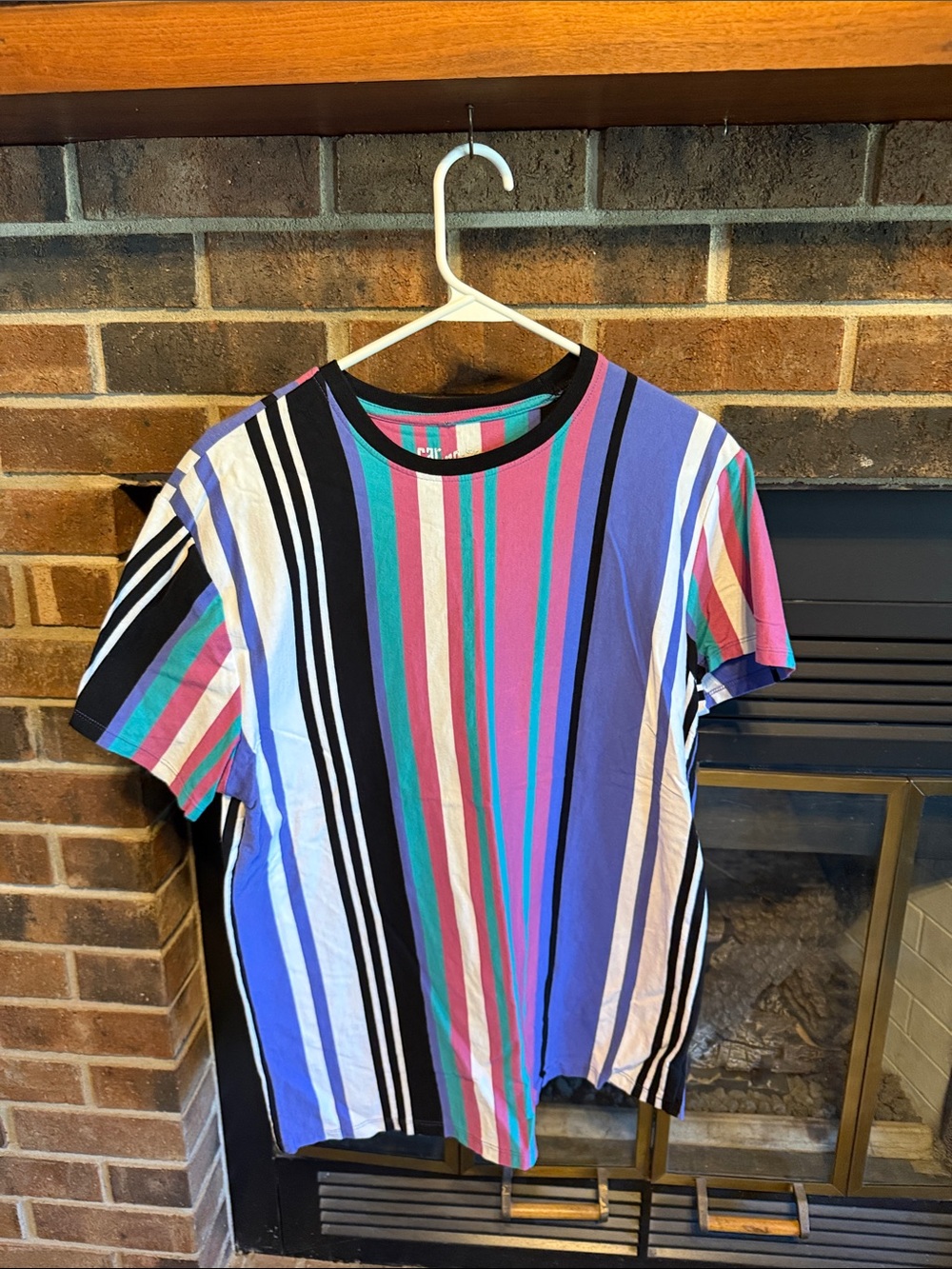 Men's Short Sleeve Stripe Tee in Multicolor